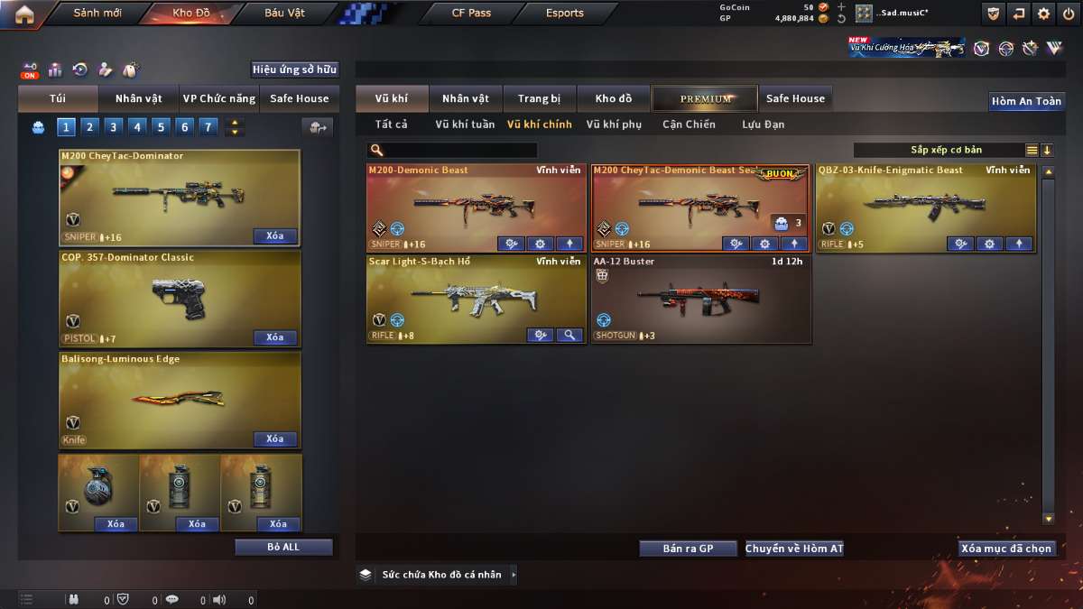 shop acc cf uy tin gia re